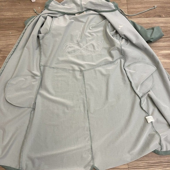 Allday Charm Green Hooded Full Zip Track Suit Jacket Sweater - Picture 8 of 11